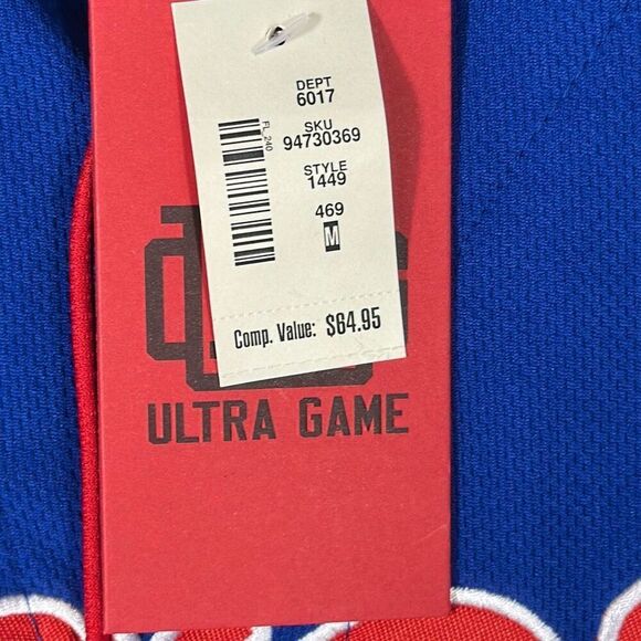 Philadelphia 76ers Sixers Basketball Jersey size Medium M New Ultra Game Blue - Picture 6 of 11